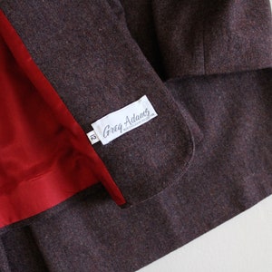 wool skirt suit plum wool suit blazer and skirt image 6