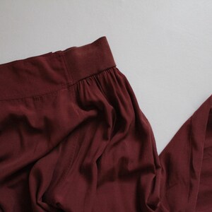 rust brown skirt full flouncy skirt high waisted skirt image 8