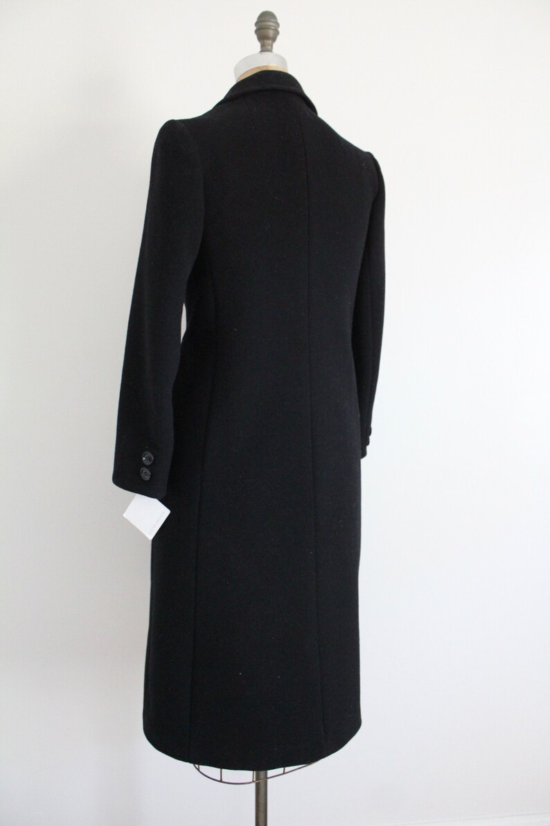 black wool coat long wool coat long city coat image 8