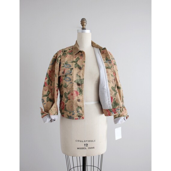 floral denim jacket | vintage Ralph Lauren denim j