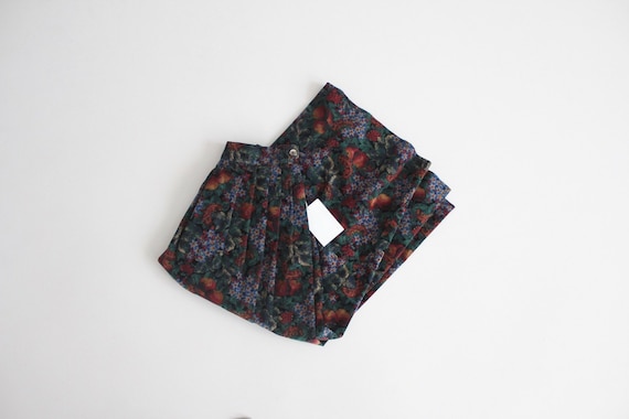fruit and floral skirt | floral corduroy skirt | v