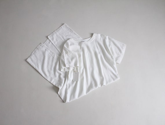 white linen dress | vintage Eileen Fisher dress |