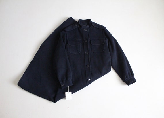 navy wool coat | wool military coat | long wool coat