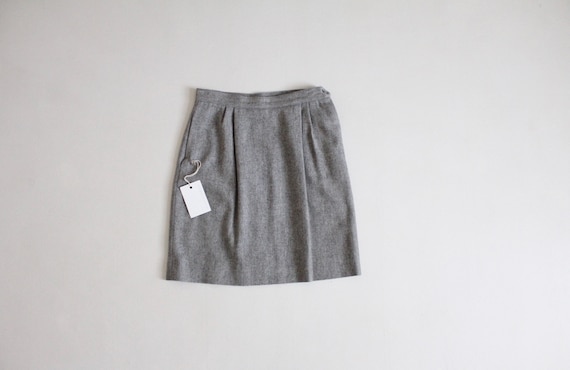 gray wool skirt | wool mini skirt | short gray ski