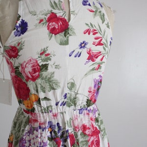 floral garden dress 100% cotton dress full floral dress image 5