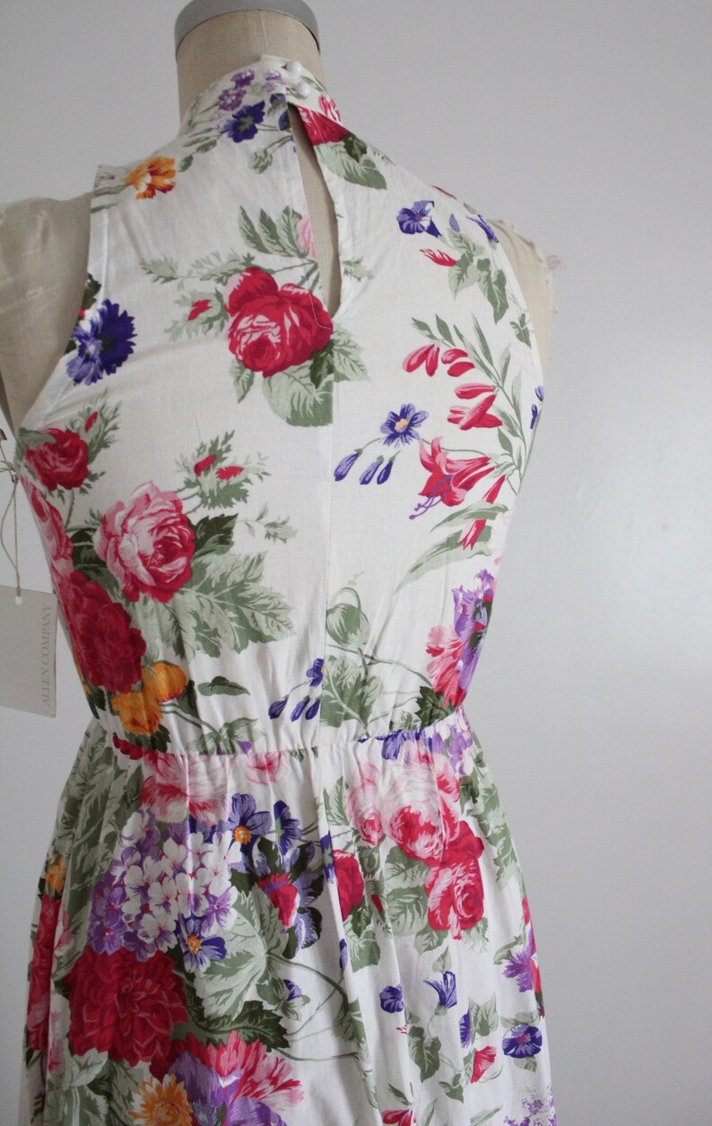 floral garden dress 100% cotton dress full floral dress image 5