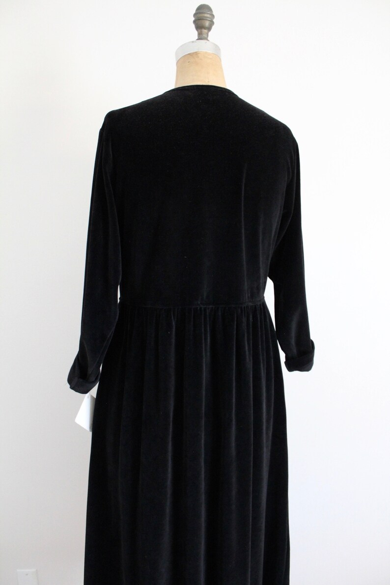 schwarzes Samtkleid schmiede und hawken kleid langen schwarzen Kleid Bild 6