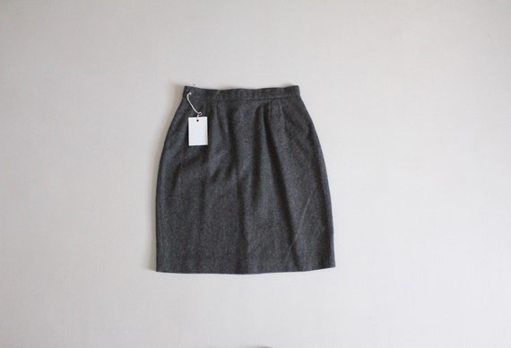 charcoal grey skirt | 100% wool skirt | wool mini