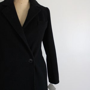 black wool coat long wool coat long city coat image 7