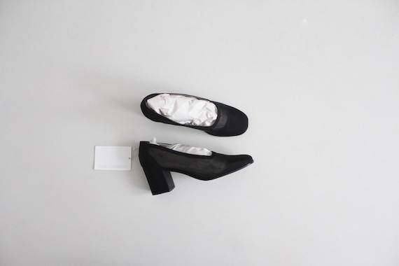 black mesh heels 8 | sheer black heels 7.5 | see t
