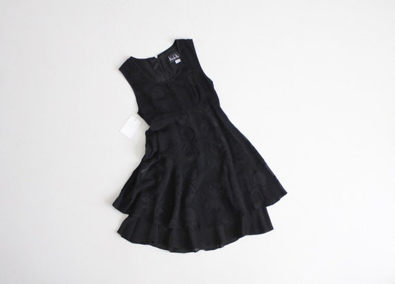 black chiffon dress | vintage Nicole Miller dress… - image 1
