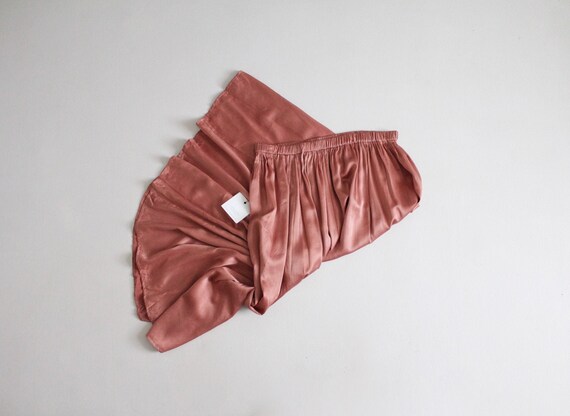 liquid silk skirt | muted salmon skirt | full silk