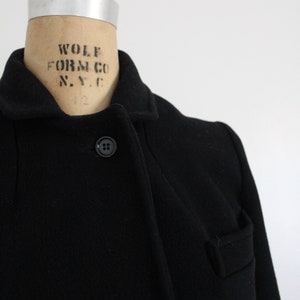 black wool coat long wool coat long city coat image 4