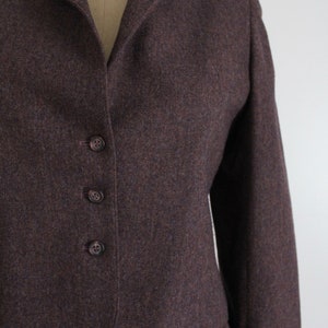 wool skirt suit plum wool suit blazer and skirt image 5