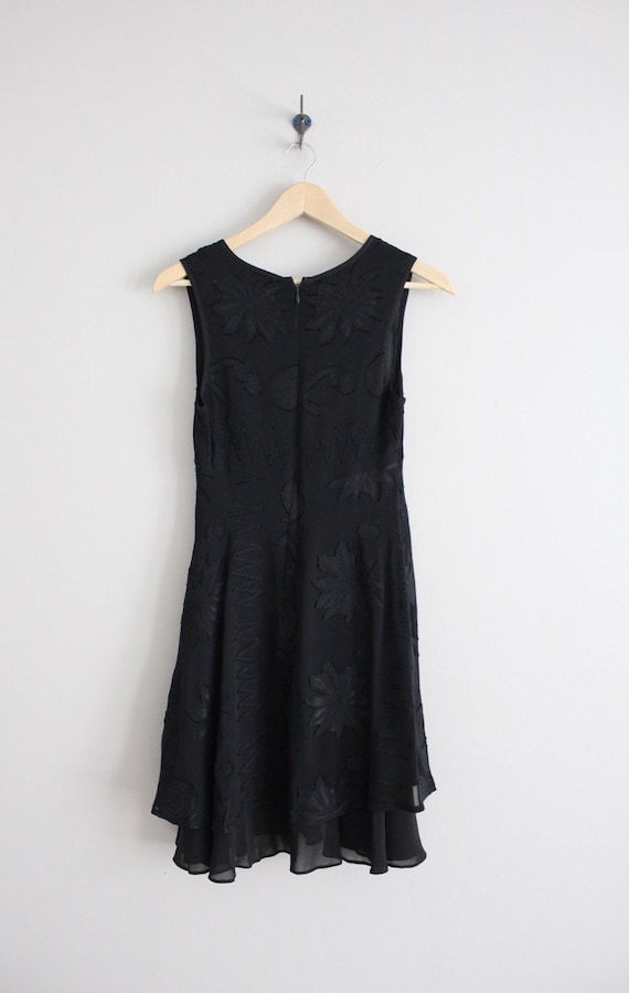 black chiffon dress | vintage Nicole Miller dress… - image 6