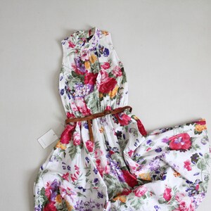 floral garden dress 100% cotton dress full floral dress image 9
