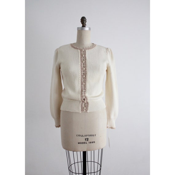 beige lace cardigan | cream cotton cardigan | crea