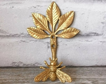 Vintage Style Gold Bumble Bee Hook Curtain Tie Back, Wall Mounted Hook Home Decor Gift Tieback Coat Hanger Holder Golden Home Decor Luxury