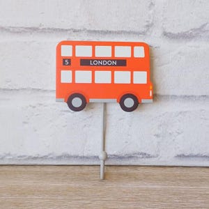Kids Bedroom Red London Bus Hook Wall Mounted Vehicle Gift Hanger Holder Home Decor Children&#39;s Organisation Good Vibes Kids Gift Boys Unisex