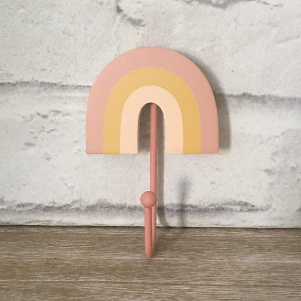 Kids Bedroom Rainbow Hook Wall Mounted Hook Home Decor Gift Key Hanger Holder Home Decor Children's Organisation Good Vibes Kids Gift Girls