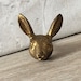 Vintage Style Gold Rabbit Head Curtain Tie Back Wall Mounted Hook Home ...