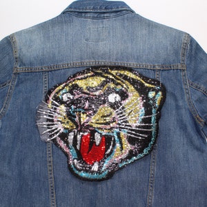 Tiger Patch Sew on Iron On Tiger Patch
