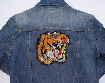 Tiger Head Sew on Iron On Patch, Tiger Patches