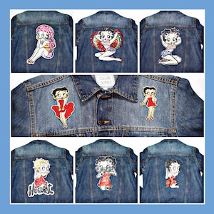 Betty Boop geborduurde opstrijkpatch, Betty Boop-patches