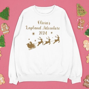 Weihnachten Lappland, Lappland Abenteuer Aufbügler, Lappland T-Shirt, Hoodie Transfer, PJ Transfer, 2024