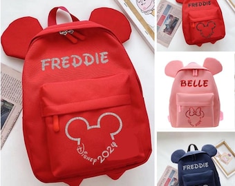 Personalised Mickey Minnie Mouse Disney Child's Rucksack Backpack Bag