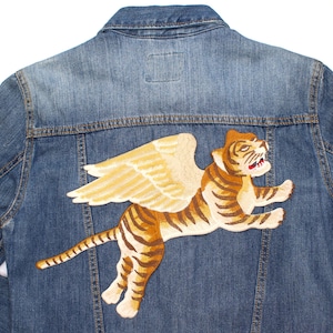 Flying Tiger Sew on Iron On Patch, Tiger Patches