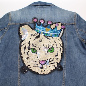 Tiger Patch Sew on Iron On Tiger Patch