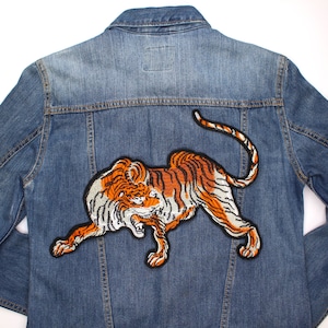 Super Large Tiger Patch, Sew on Iron On Patch, Tiger Patches