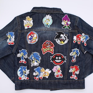 Sonic Hedgehog Tails fox Knuckles Eggman Patch Badge Stirare Cucire Tailsfox