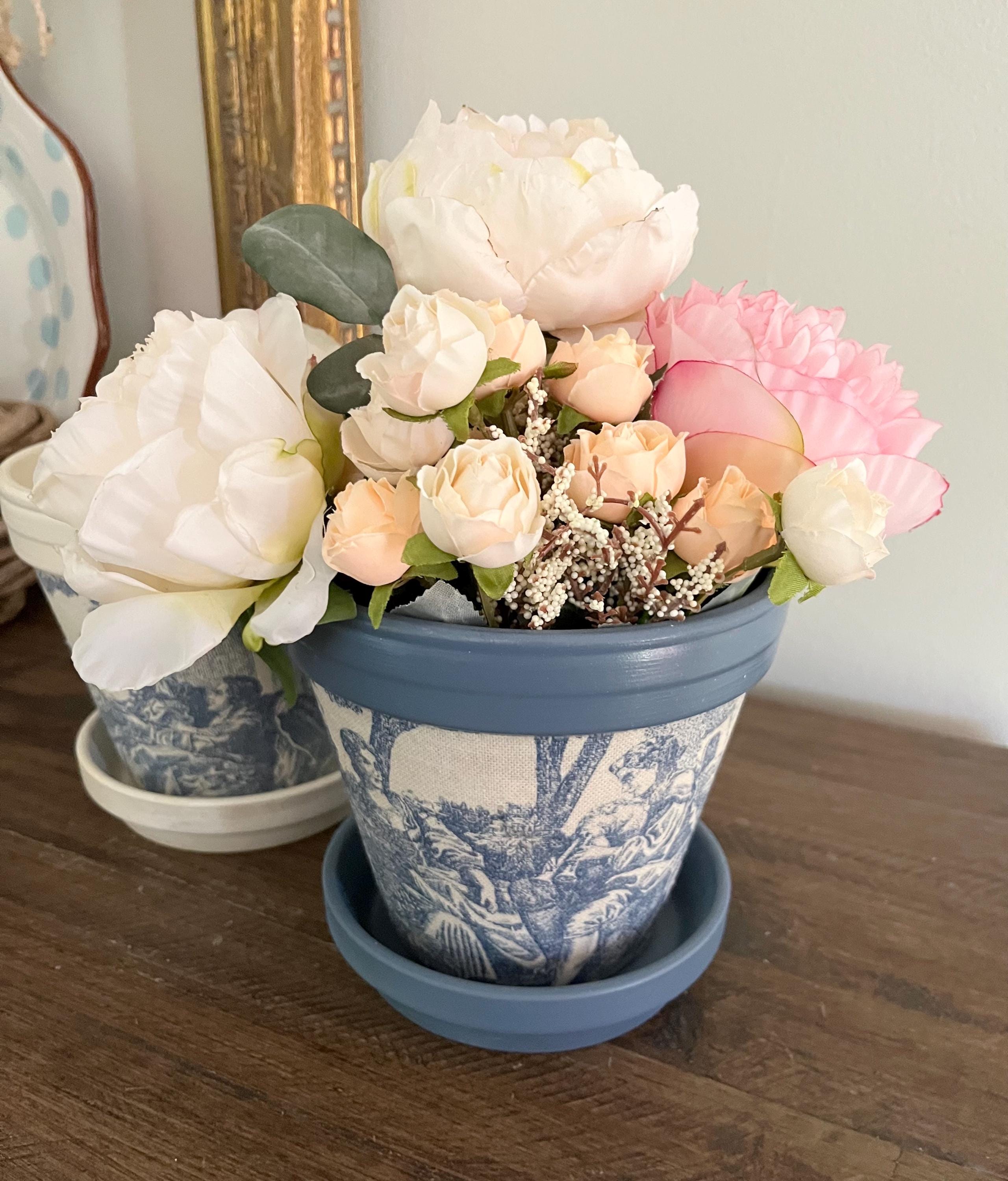 French Blue Planter - Etsy