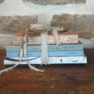 Book Bundle, Book Stack, Shabby Chic, Country French, Farmhouse Cottage ...