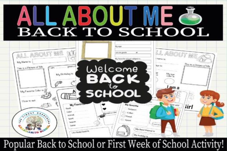 All About Me BACK to SCHOOL - Etsy