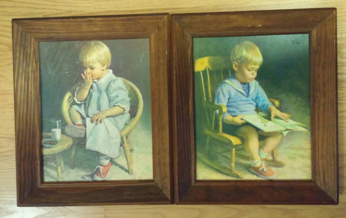 Jim Ingwersen Vintage Children's Prints Etsy