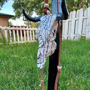 Bull Skull Hydro-Dipped We the People Rearview Mirror Hanger