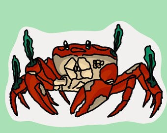 Crab sticker