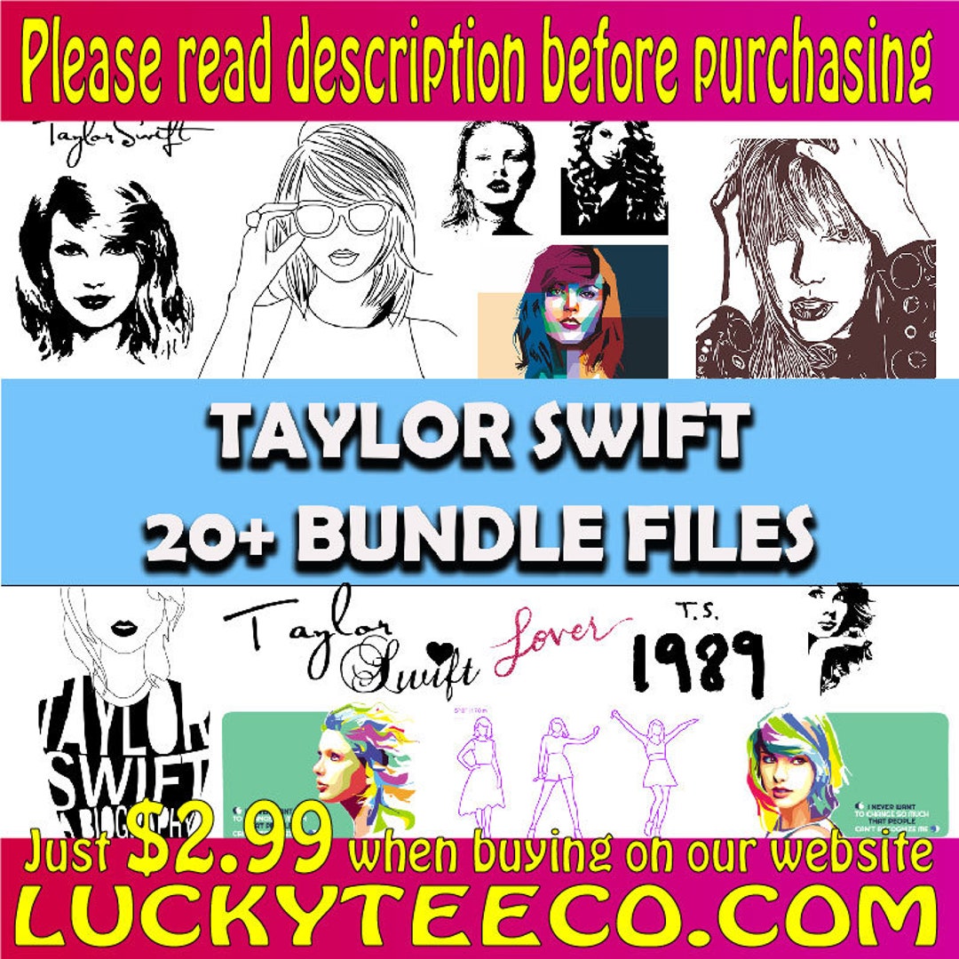 Taylor Swift Bundle SVG PNG, Taylor Swift Merch, Taylor Swiftie Svg ...