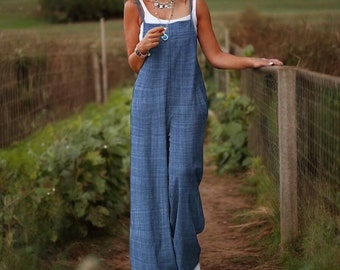 Boho Romper Overalls Jumpsuit - Flight Suit Techwear Loose Fit Jurk Hippie Overalls Kimono Wikkeljurk, Zomerkleding voor dames