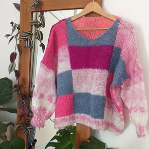 Hand knitted mohair jumper