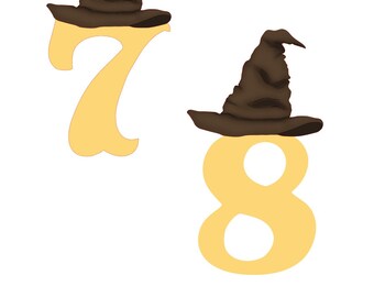 Wizard  Hat Number Cookie Cutter