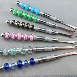 handmade lampwork beads, beaded stitch ripper, seam ripper, ONE of each, includes extra blade, sewing tool, seam remover, stitch remover