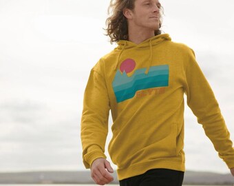 âme libre | Sweat à capuche de surf recyclé pour hommes