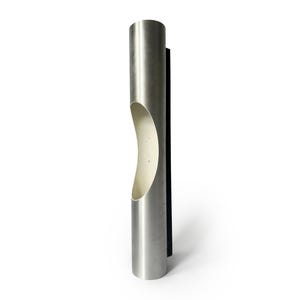 RAAK Fuga Wall Lamp XL, 1960s by Maja Liisa Komulainen, Brushed Aluminium Vintage Wall Light with Original Label