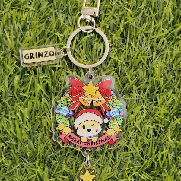 Adorable Grinzo the Dog keychain | Perfect Cute Aesthetic Pin Gifts