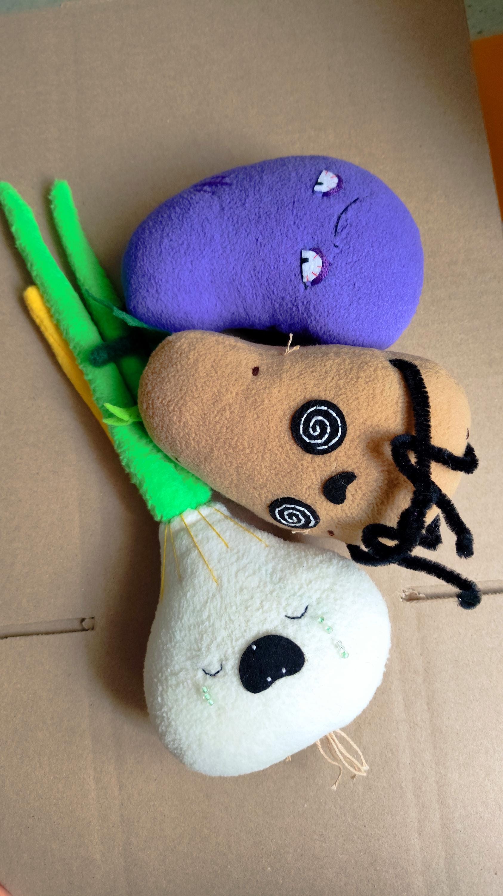 Sad Eggplant Plush Toy | Funny Food Therapy Session | Handmade