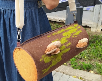 Log Bag - shoulder felt bag